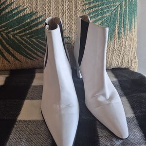 Amalfi White Ankle Boots